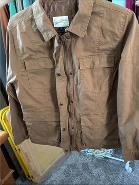 Universal Thread Men/Women’s Tan Field Jacket with Front Zip